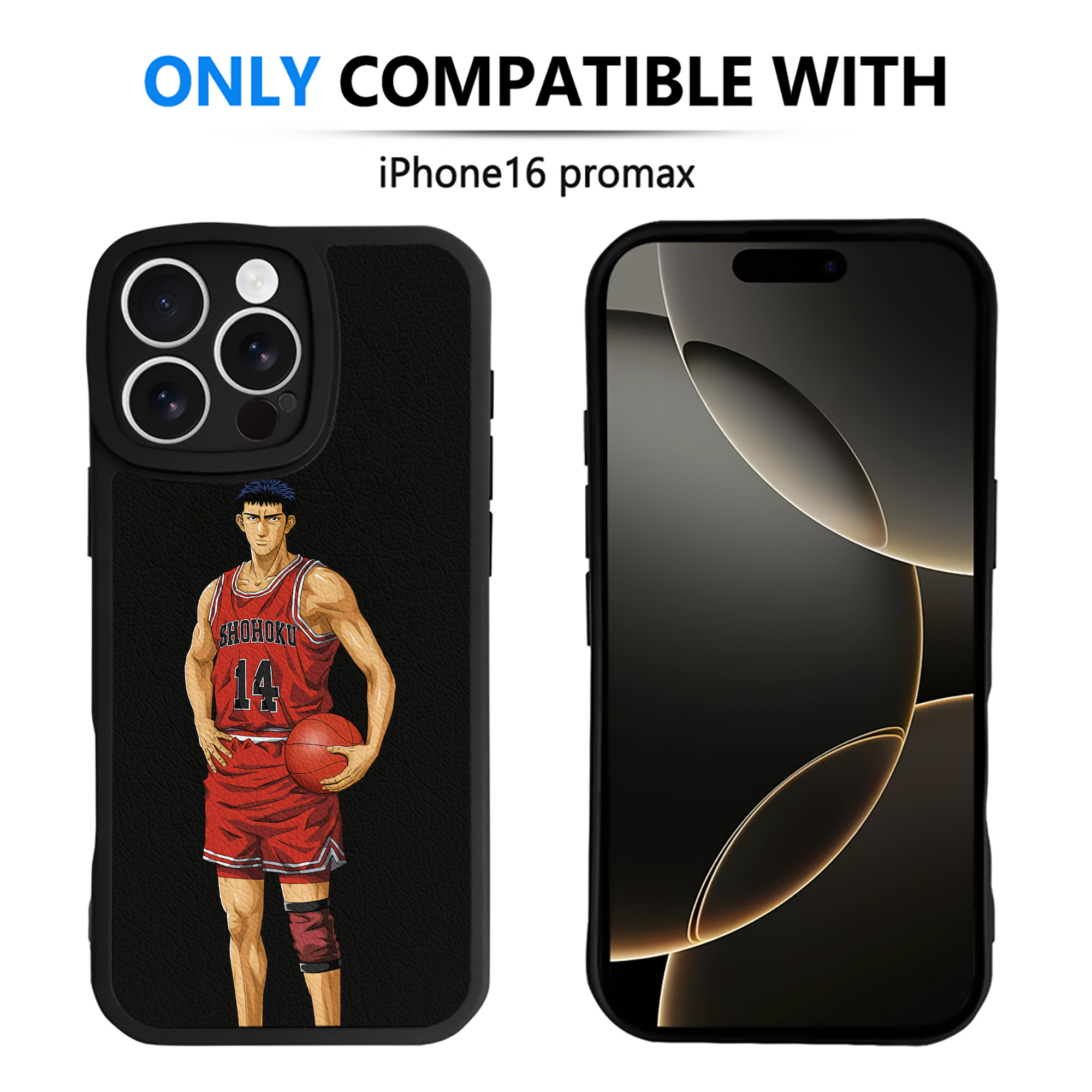 （画像用） SLAM DUNK／スラムダンク 【iPhone 16シリーズ対応】シリコンスマホケース（レザー調） 材質：シリコン